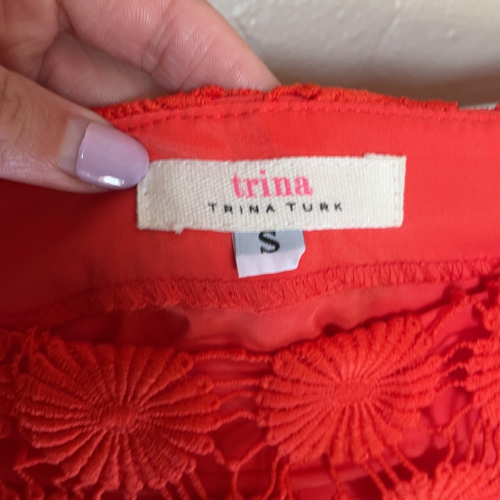 🦋Trina Turk Merengue Daisy Crochet Dress. Sz S. - Picture 5 of 7